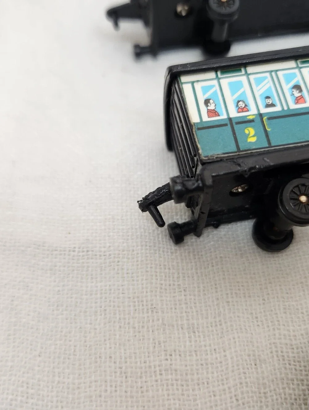 ERTL Vintage Thomas Tank Milk & Trolley Car Train Set 3  Lot Plastic